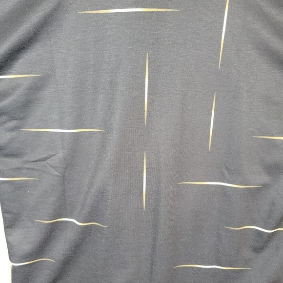 Made With Love Polo 1/4 button up Long Sleeve Black Shirt Size S - Picture 9 of 12